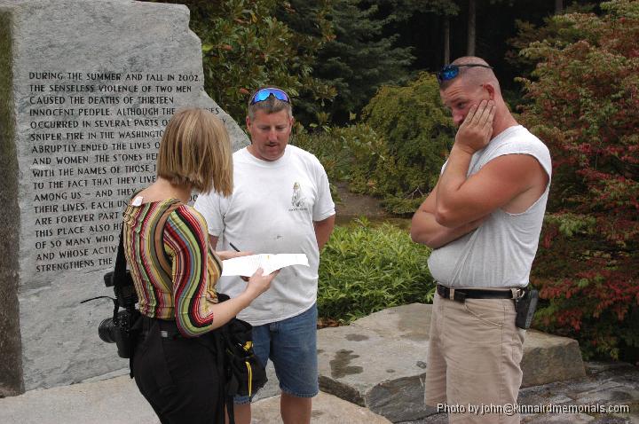 2004-09-14__DSC_0426.JPG - Kevin and Chris answer questions from a Gazette reporter.
