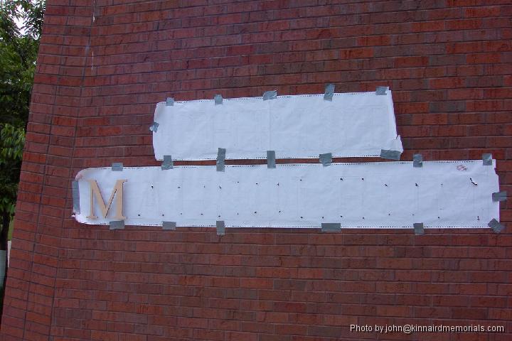 2002-05-17__PDRM3006.JPG - The template is marked for the mounting pins and the holes then drilled through the paper.