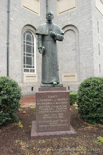2004-06-11__DSC_8455.JPG - The statue of Cardinal Gibbons and it's base needed to be removed to allow for the renovations of the Baltimore Basilica.