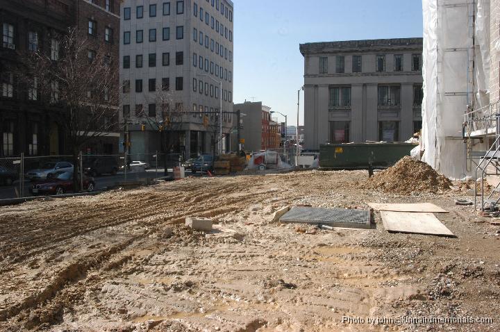 2006-02-16_DSC_0002.JPG - The underground work ahs been completed and the base needs to be reset on the foundation.