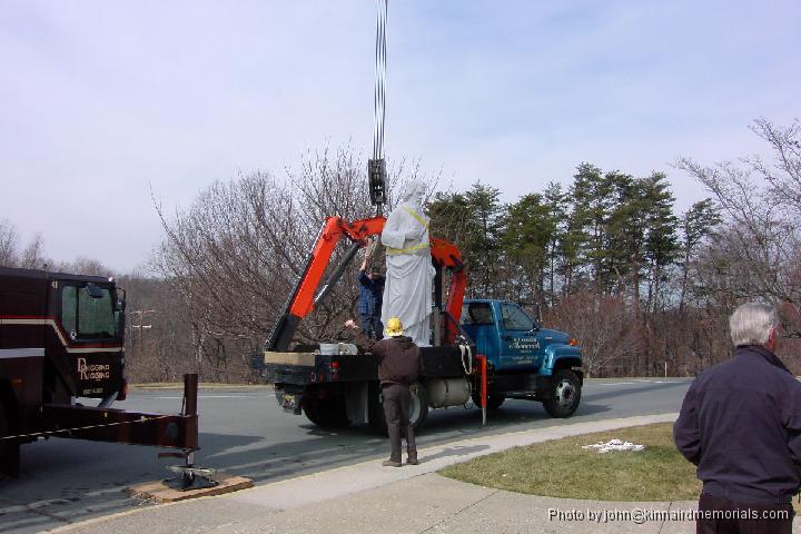 2002-03-06__PDRM1917.JPG - It is loaded onto our truck for the move across the property.